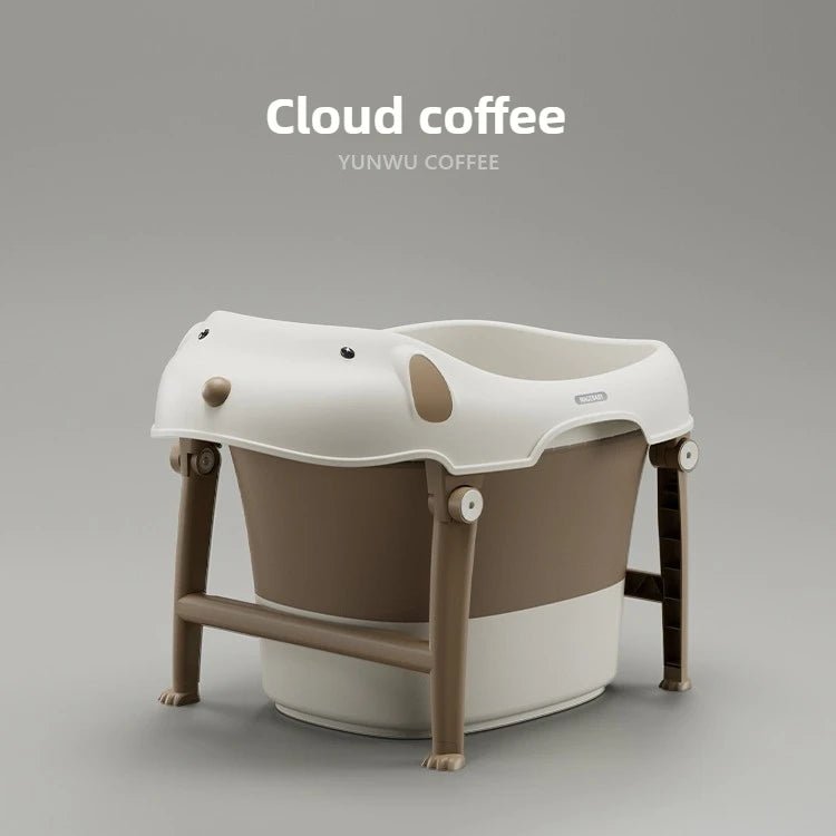 Détail baignoire pliable pour nouveau-nés et enfants