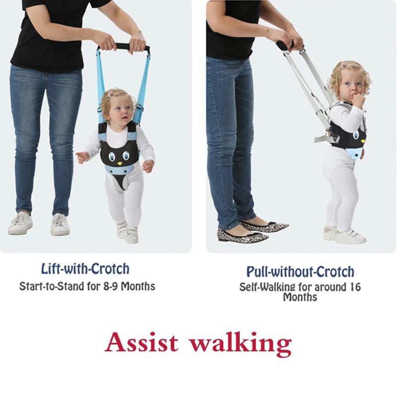 Ceinture d'apprentissage de la marche pour bébé Trotteur pour bébé Corde pour tout-petits Garçon Fille Siège Marche Ceinture anti-chute Bébé Double usage Enfant Corde de traction Artefact