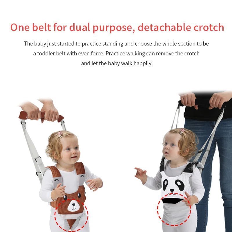 Ceinture d'apprentissage de la marche pour bébé Trotteur pour bébé Corde pour tout-petits Garçon Fille Siège Marche Ceinture anti-chute Bébé Double usage Enfant Corde de traction Artefact