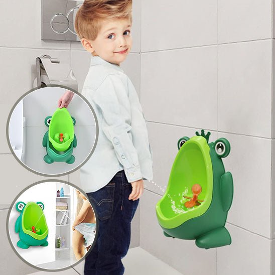 Cartoon Baby Toilet Urinal Boy Wall-mounted Urinal Frog Shape Boy Standing Urinal Toilet Training Urinal