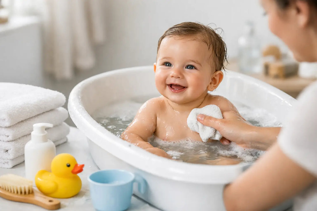 Checklist bain bébé quotidien en 8 étapes