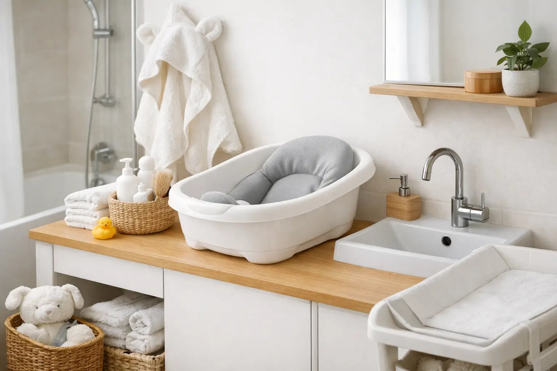 Petite salle bain bébé exemple pratique