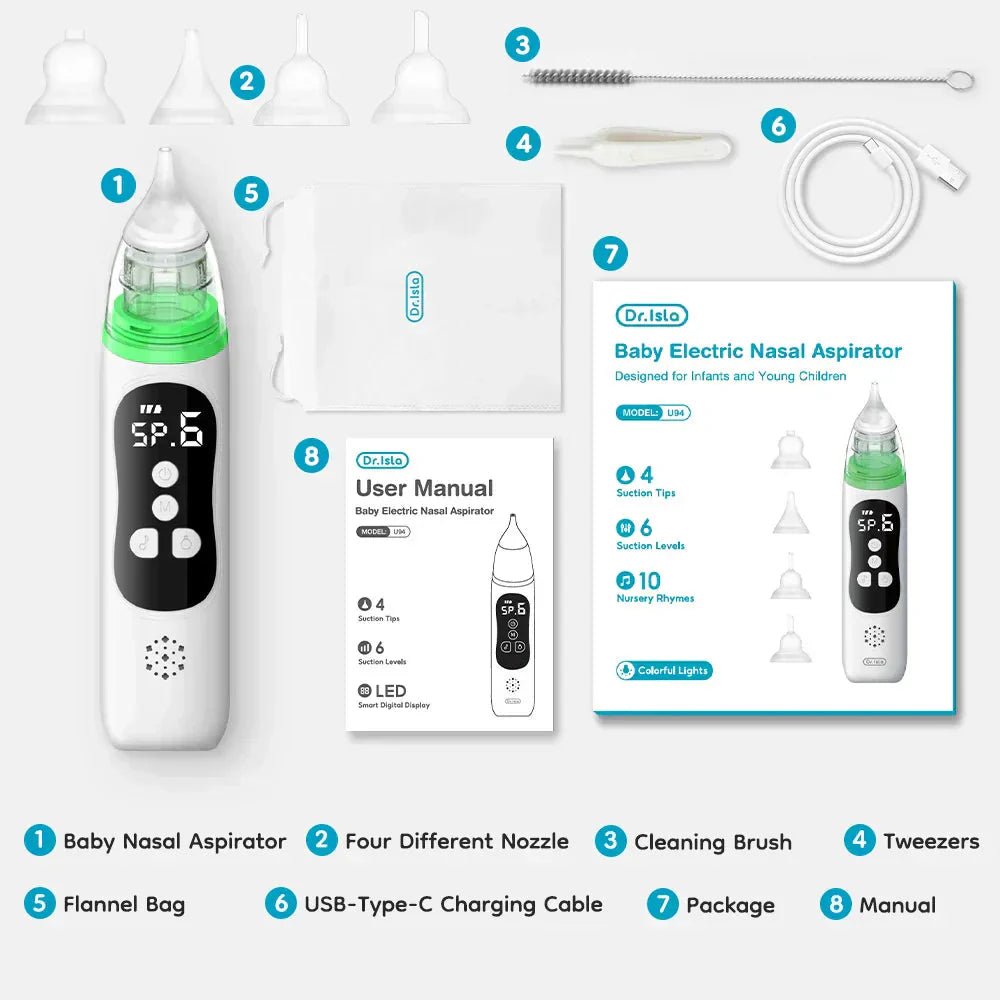 Mouche-bébé électrique moderne pour l'hygiène nasale du bébé