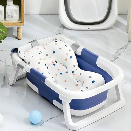 Baignoire sur pied hauteur réglable pour confort parental