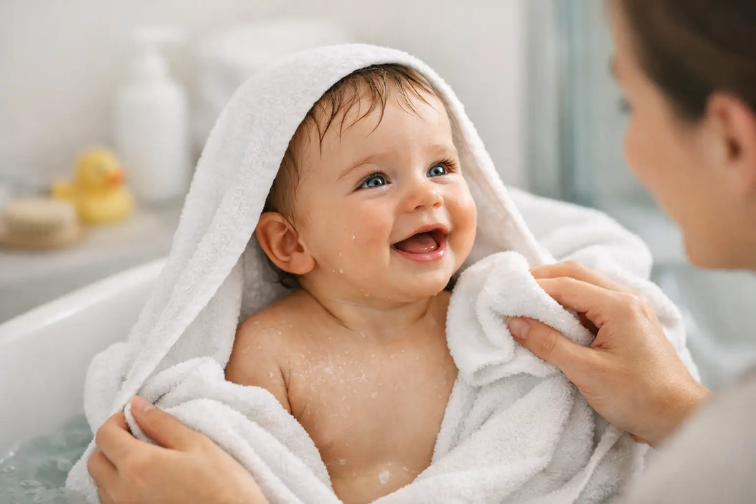 Faut-il rincer bébé après bain ?