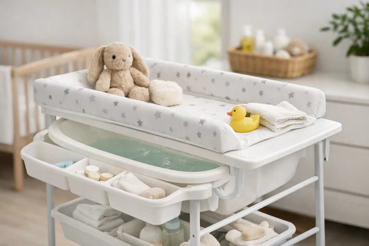 Table à langer avec baignoire, bien choisir