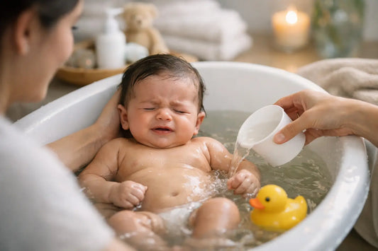 Bain bébé : coliques, apaisement et sécurité