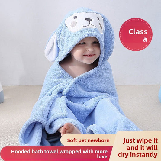 Cape de bain douce et absorbante pour garder bébé au chaud