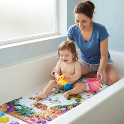 tapis de bain bébé /  antidérapant doux