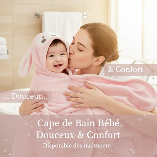 Cape de bain pour bebe et enfants