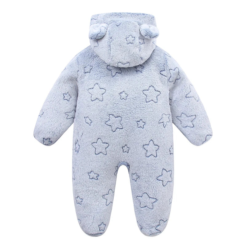 Bébé en combinaison flanelle cartoon mignonne