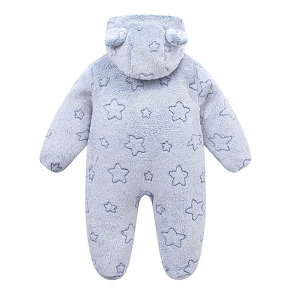 Bébé en combinaison flanelle cartoon mignonne