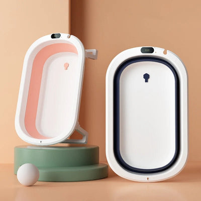 Baignoire bébé pliable 2-en-1 compacte"