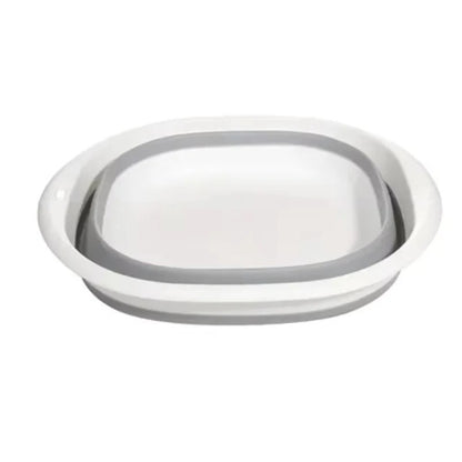 Baignoire bébé pliable grise et blanche