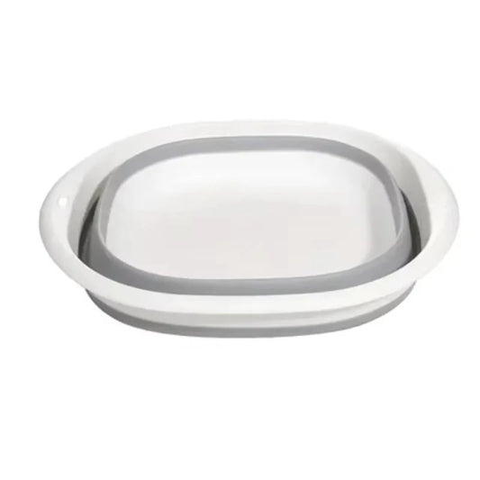 Baignoire bébé pliable grise et blanche