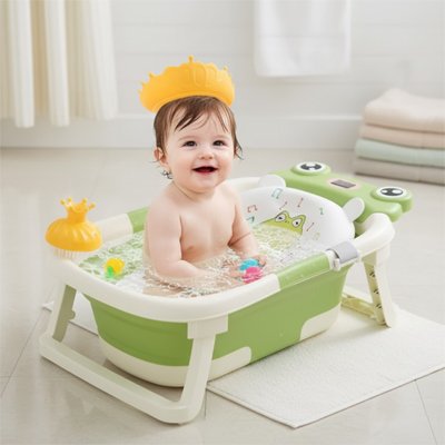 Baignoire bébé pliable pour nouveau-ne sécurise