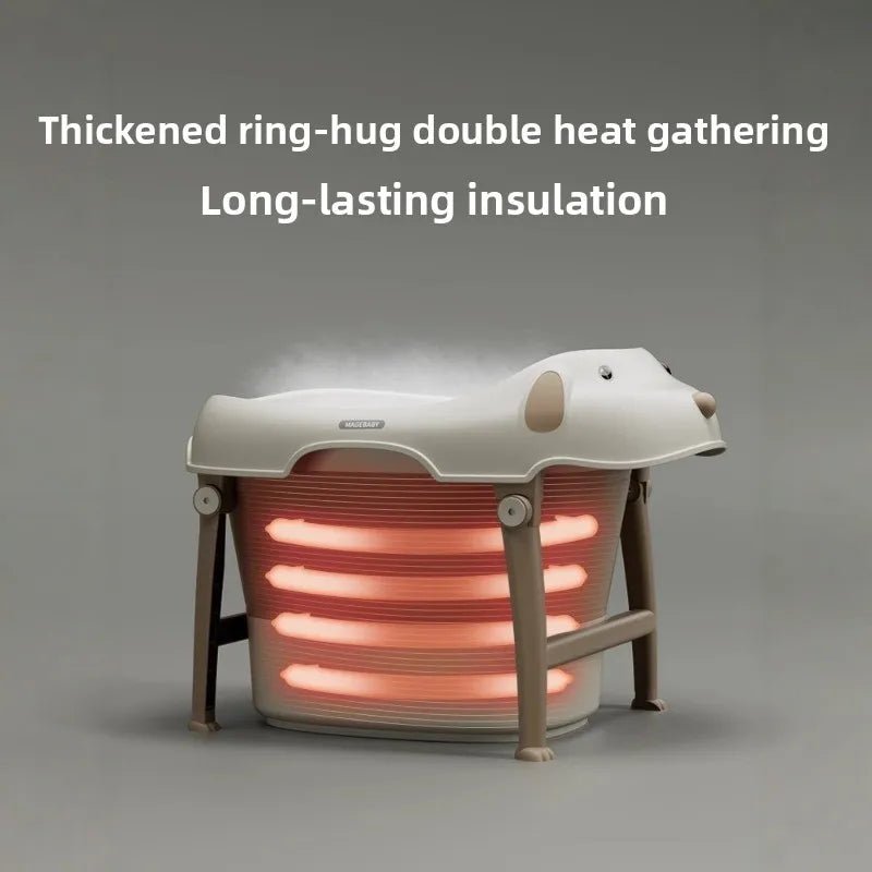  Baignoire pliable dépliée avec base antidérapante