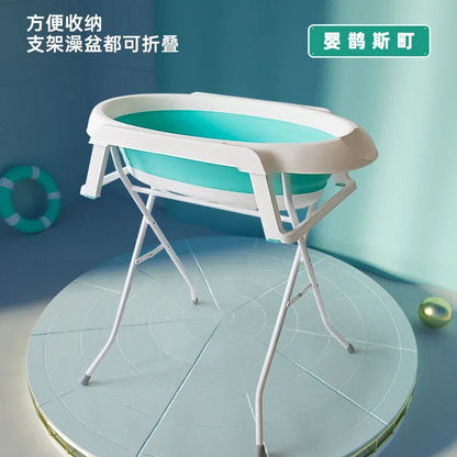 Baignoire pliable compacte avec support stable pour bébé 0-4 ans