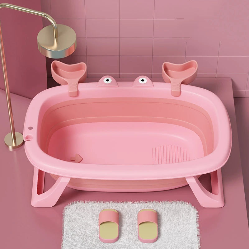 Bebe dans baignoire pliable confortable