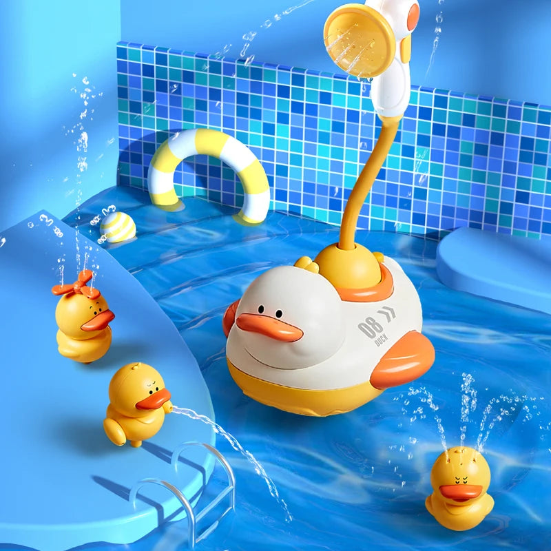 Canards de bain colorés jouets d'éveil pour bébé
