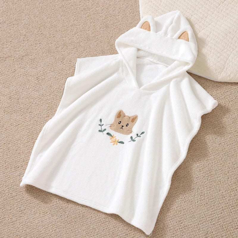 Cape bain coton absorbante pour bébé confortable