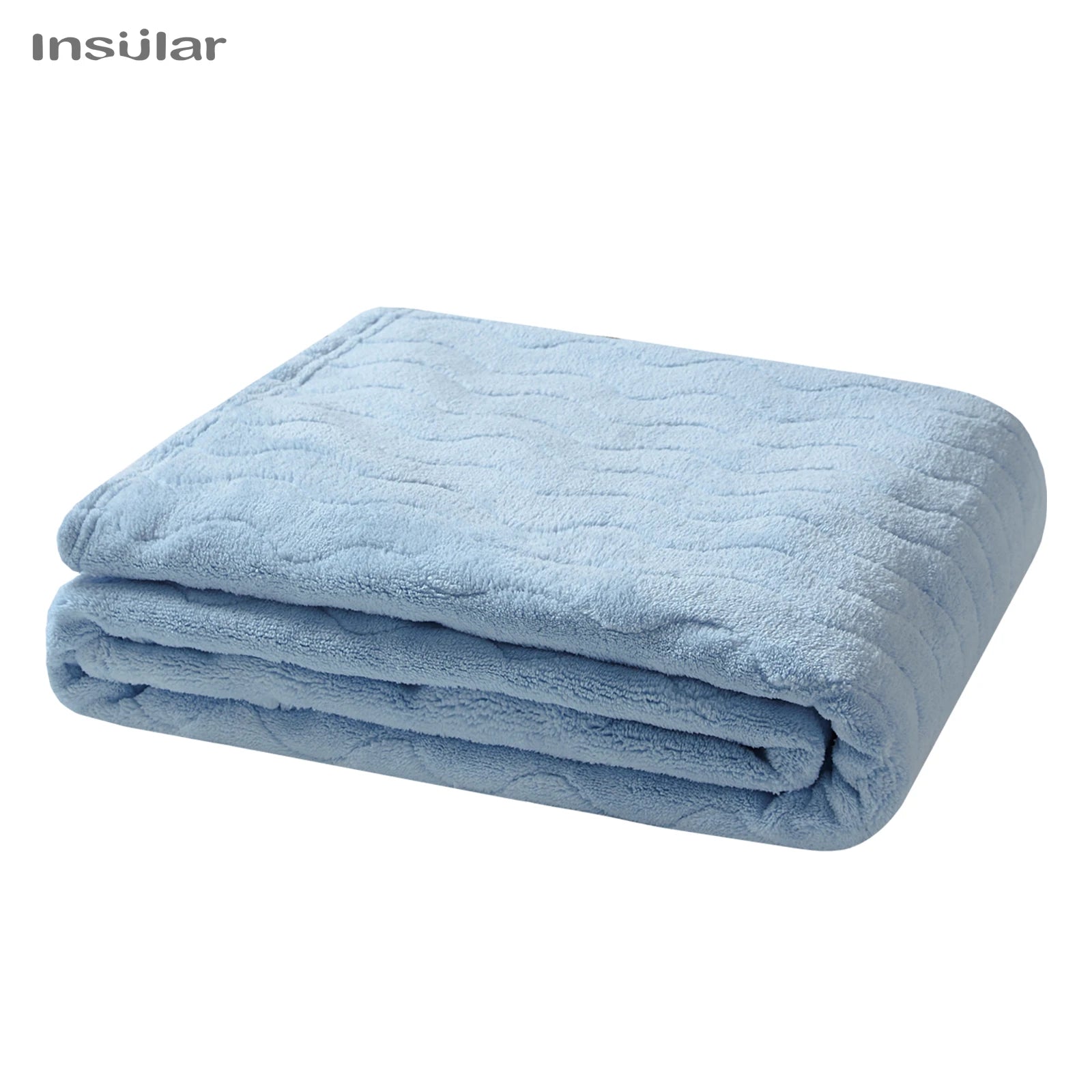 Cape de bain bébé à capuche bleue