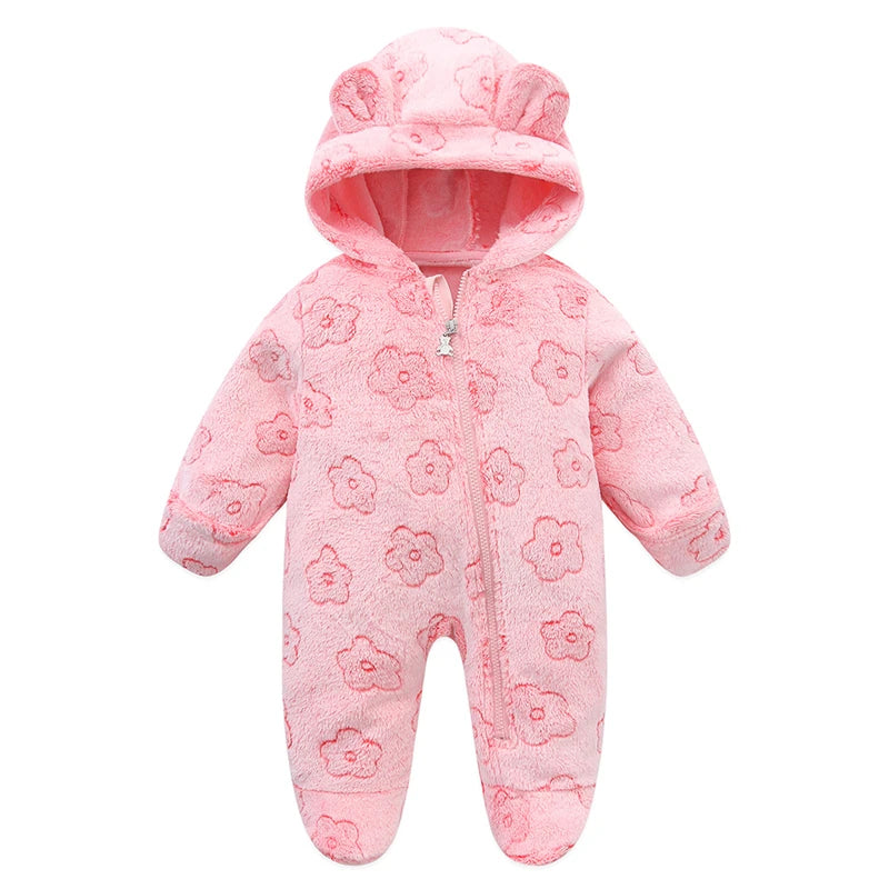 Combinaison bébé flanelle chaude confortable unisexe