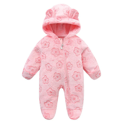 Combinaison bébé flanelle chaude confortable unisexe