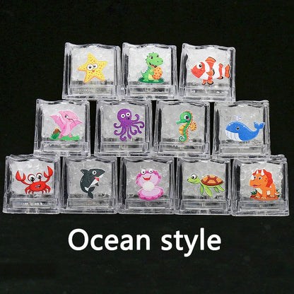 Cube LED bain dinosaure enfant lumineux
