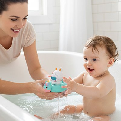 Détails des jouets de bain sécurisés et colorés