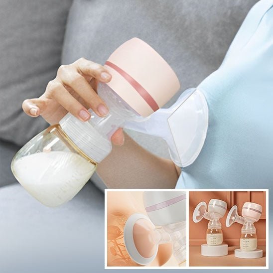 Elle a employe un tire lait afin de collecter du lait maternel.
