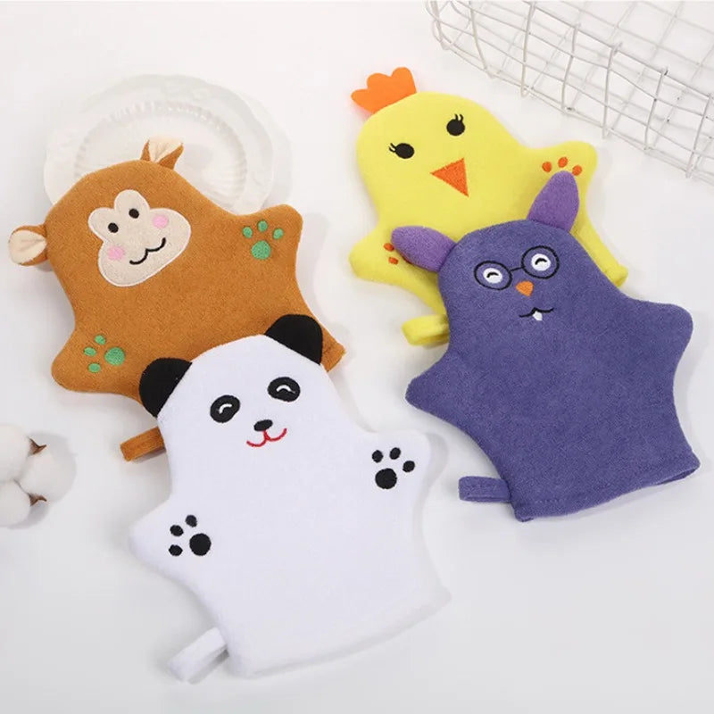 Gant de bain bébé cartoon doux