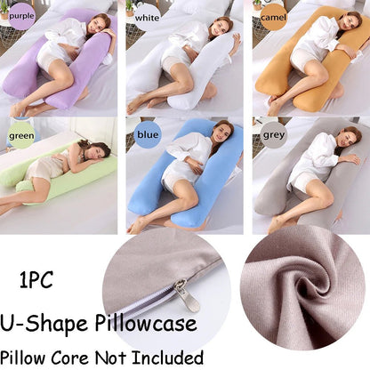 1PC coton enceinte maternité U-type taie d'oreiller sommeil soutien, oreiller