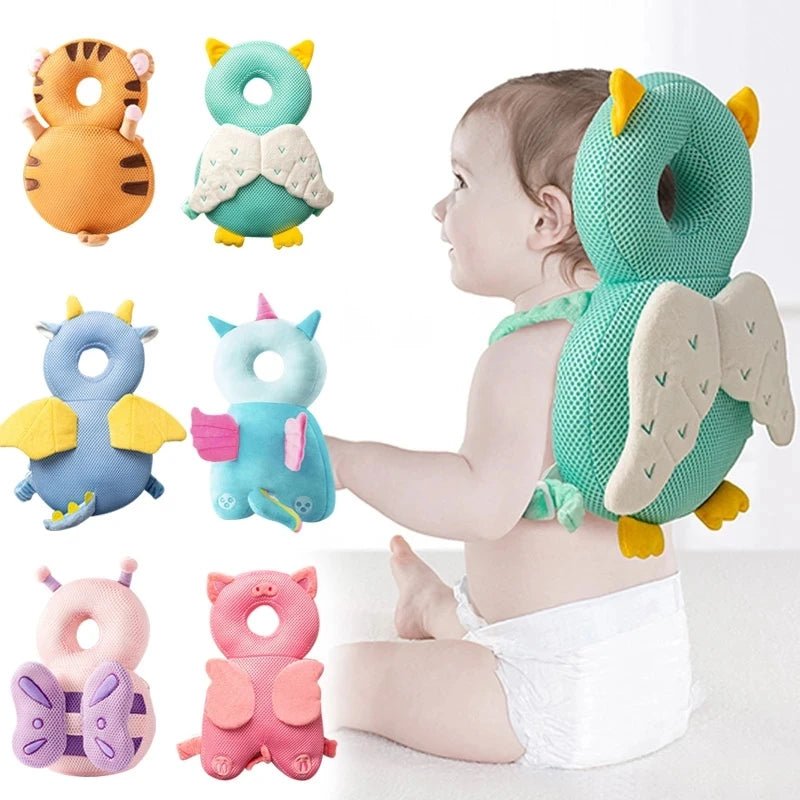 Coussin de protection pour tête de bébé, coussin de sécurité en coton PP doux pour enfants de 1 à 3 ans