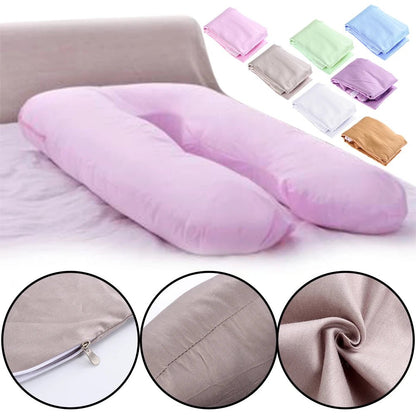 1PC coton enceinte maternité U-type taie d'oreiller sommeil soutien, oreiller