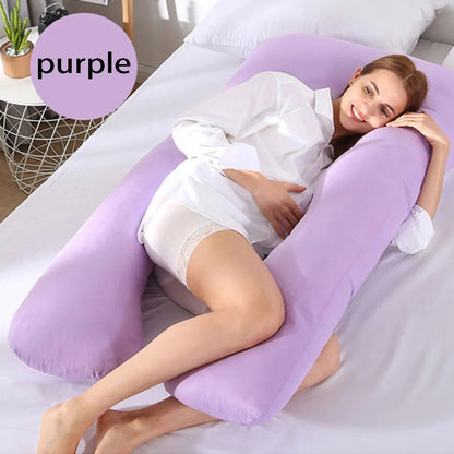 1PC coton enceinte maternité U-type taie d'oreiller sommeil soutien, oreiller