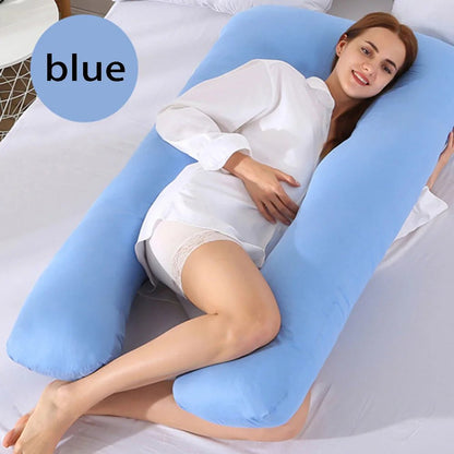 1PC coton enceinte maternité U-type taie d'oreiller sommeil soutien, oreiller