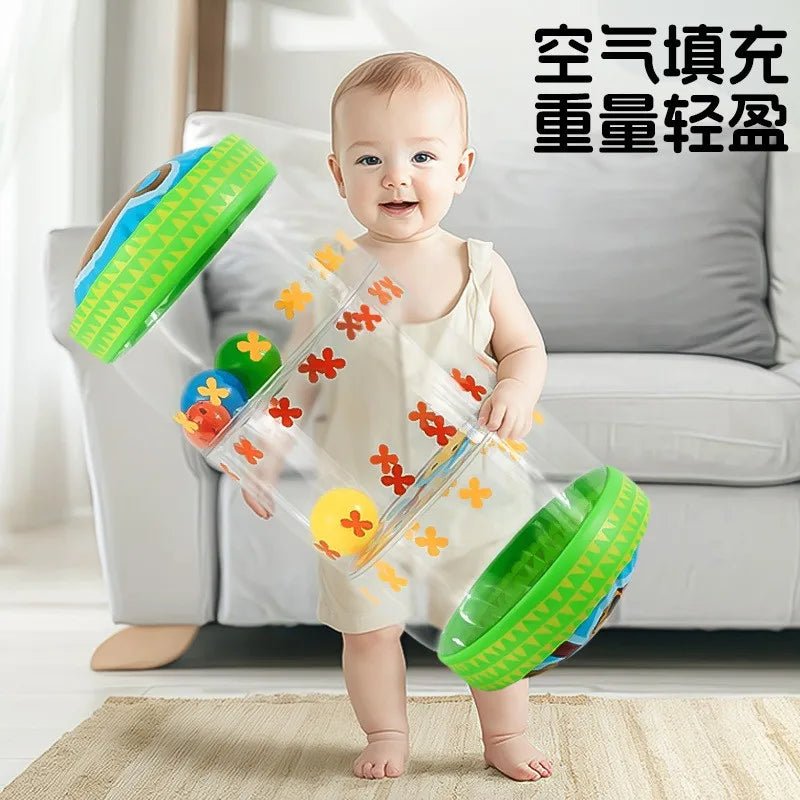 Jouet gonflable roulant pour bébé rampant coloré