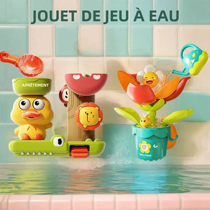 Jouet bain interactif canard avec roue