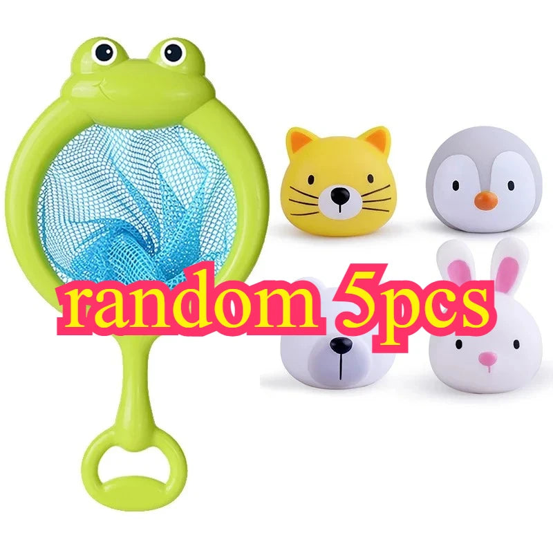 Jouets de bain lumineux grenouilles LED pour enfants