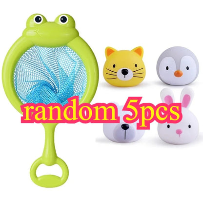 Jouets de bain lumineux grenouilles LED pour enfants