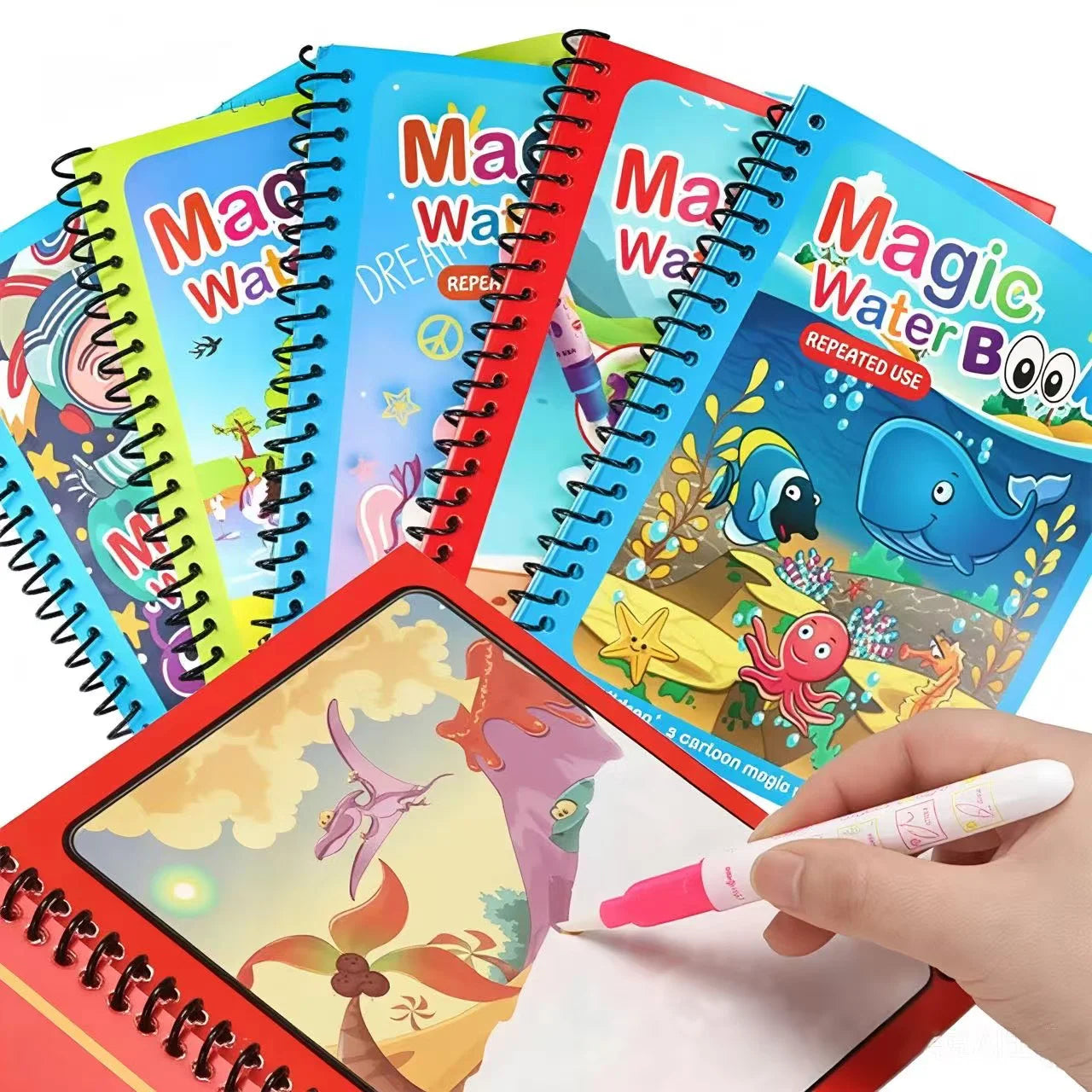 Livre de coloriage magique à eau pour enfant
