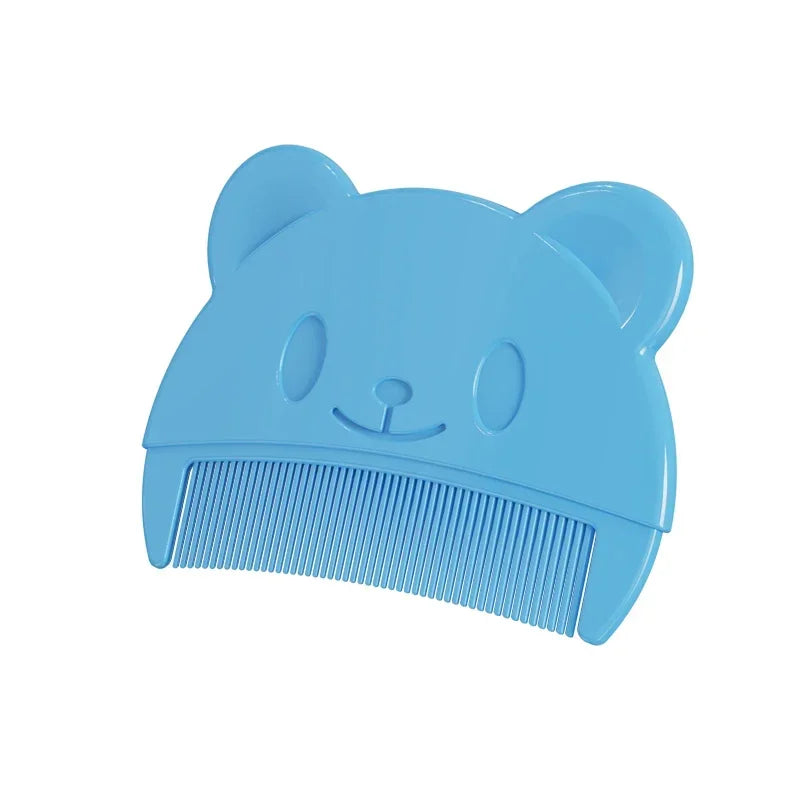 Peigne bébé forme ourson bleu doux