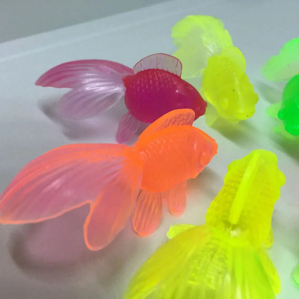 Poissons de bain en caoutchouc non toxique colorés