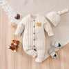 Romper bébé ourson beige, 0-18 mois, hiver