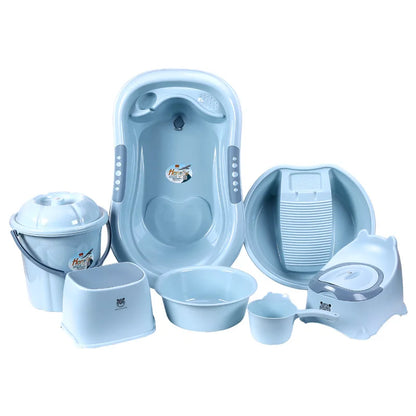 Baignoire sur Pied Bébé 7 Pièces™Antidérapante - Set Complet