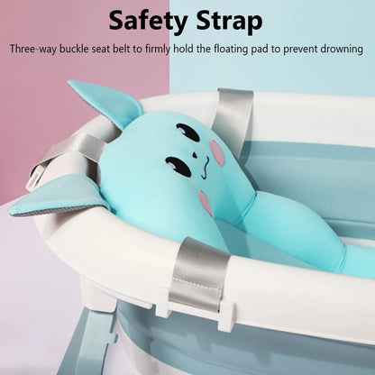 Coussin de soutien de bain de sécurité, oreiller souple pliable