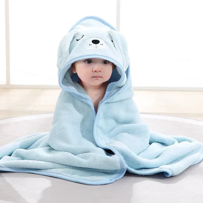 Cape de Bain Bébé Ultra-Douce - Sortie de Bain Animaux 0-2 Ans