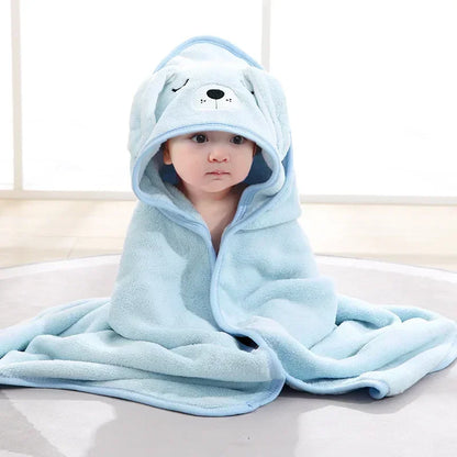 Cape de Bain Bébé Ultra-Douce - Sortie de Bain Animaux 0-2 Ans