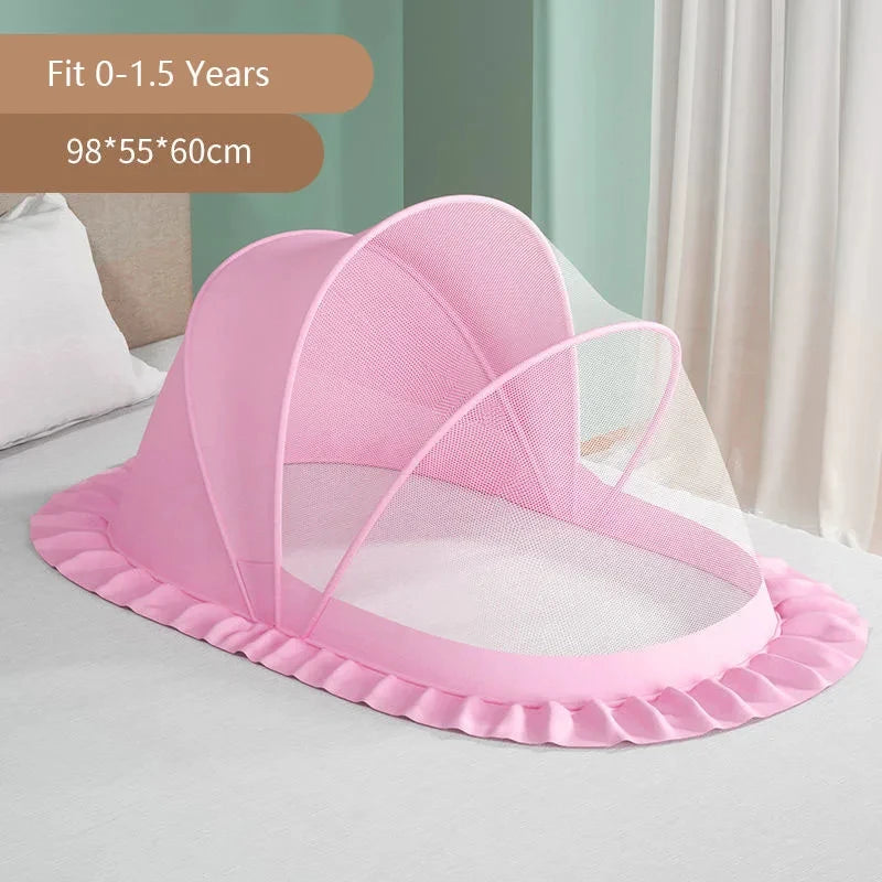 Portable Foldable Baby Netting 0 18 Months Children Folding Tent Mesh Cover Mosquito Net Tent for Newborn Bed Accessories